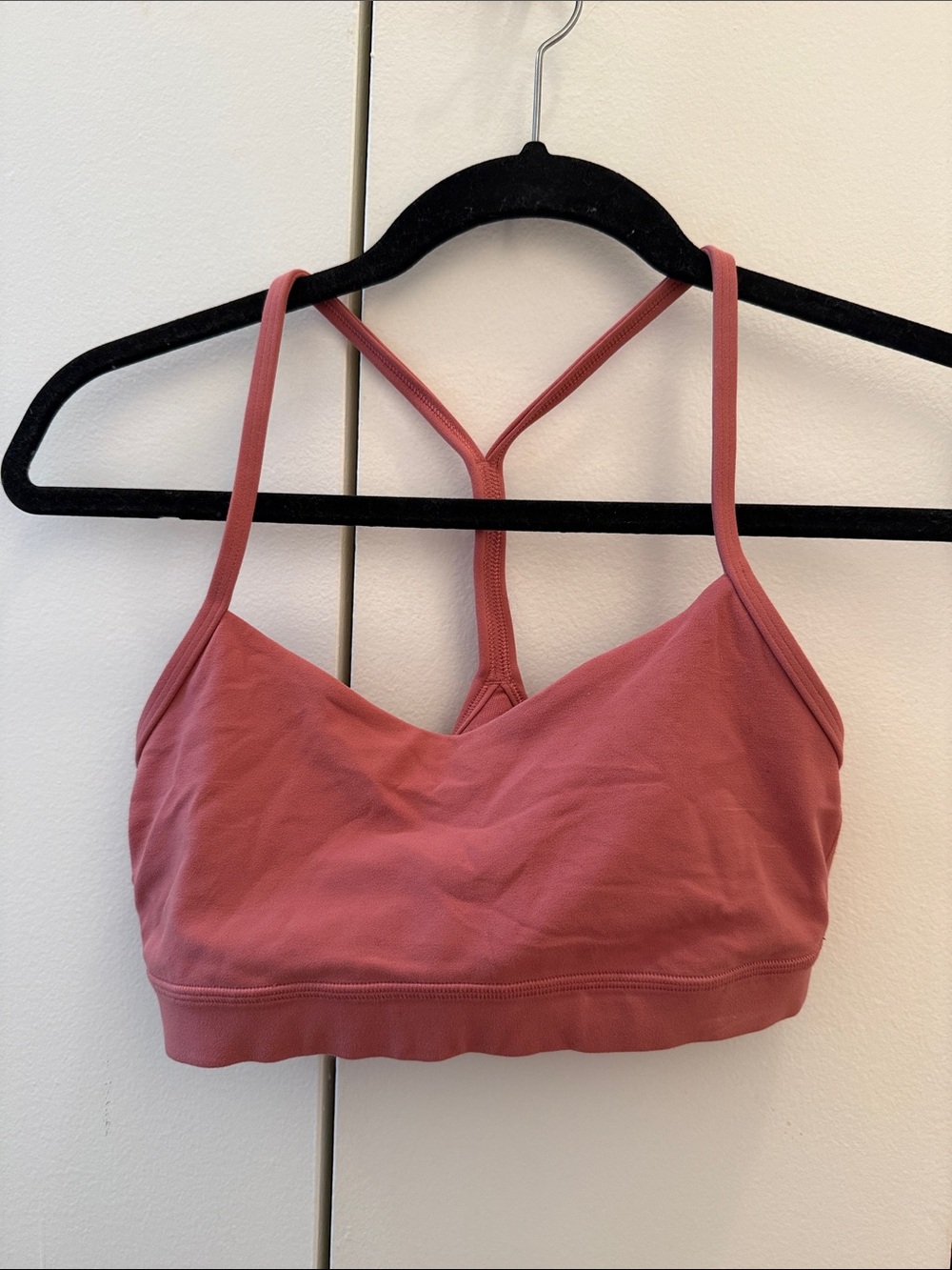 Lululemon Flow Y Bra in Dusty Rose
